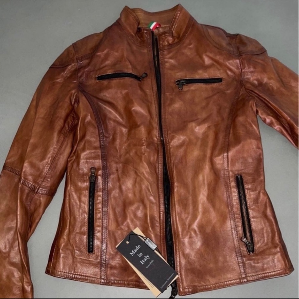 Genuine Leather Moto Jacket